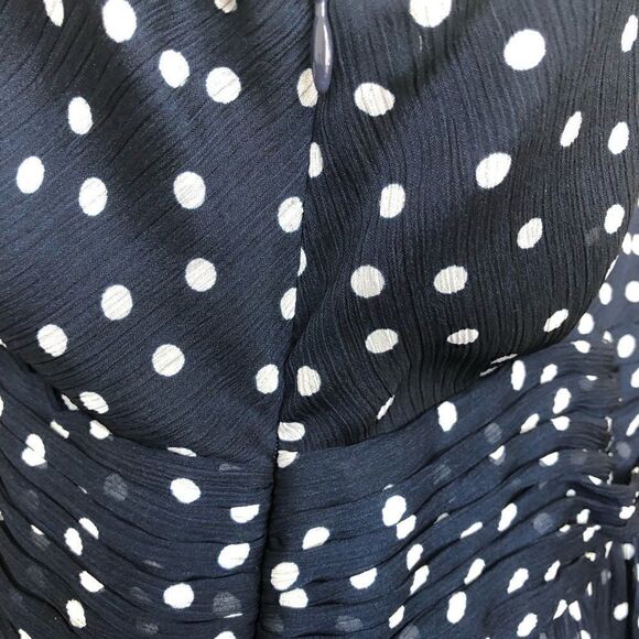George ME navy blue polka dot dress size 10 - Picture 2 of 5